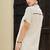 Off white printed pure cotton kurta trouser set