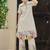 Off white printed pure cotton kurta trouser set
