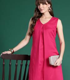 Pink printed pure cotton kurta trouser set