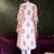 White printed pure cotton kurta trouser set