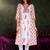 White printed pure cotton kurta trouser set