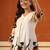 Off white printed pure cotton kurta trouser set