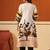 Off white printed pure cotton kurta trouser set