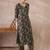 Black printed pure cotton kurta trouser set