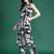 Black printed pure cotton kurta trouser set