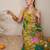 Yellow printed pure cotton kurta trouser set
