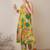 Yellow printed pure cotton kurta trouser set