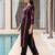 Black embroidered pure cotton kurta trouser set
