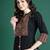 Black printed pure cotton kurta trouser set