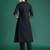 Black printed pure cotton kurta trouser set