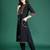 Black printed pure cotton kurta trouser set