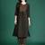 Black printed pure cotton kurta trouser set