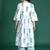 White printed pure cotton kurta trouser set