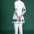 White printed pure cotton kurta trouser set