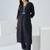 Black embroidered pure cotton kurta trouser set