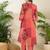 Multicolor printed pure cotton kurta trouser set