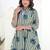 Multicolor printed pure cotton kurta trouser set