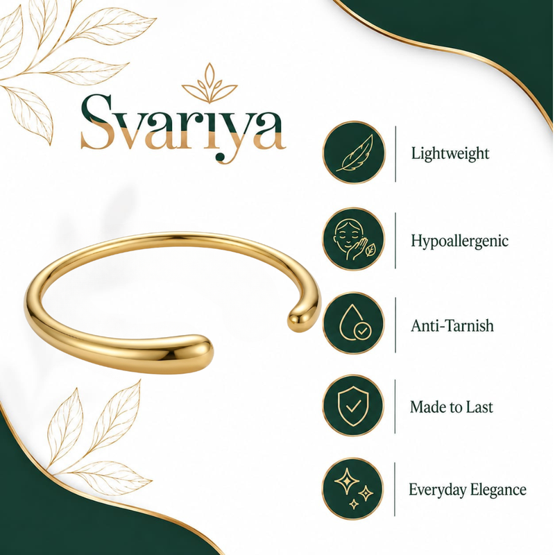 Grace Line Collection Plain Gold Plated Bracelets