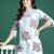 Blue printed pure cotton kurta trouser set