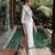 White printed pure cotton kurta trouser set