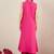 Pink embroidered pure cotton kurta trouser set
