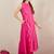 Pink embroidered pure cotton kurta trouser set