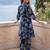 Navy blue printed pure cotton kurta trouser set
