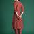 Maroon printed pure cotton kurta trouser set