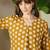 Mustard printed pure cotton kurta trouser set