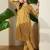 Mustard printed pure cotton kurta trouser set