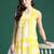 Yellow printed pure cotton kurta trouser set