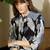 Black printed pure cotton kurta trouser set