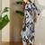 Black printed pure cotton kurta trouser set
