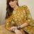 Mustard printed pure cotton kurta trouser set