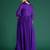 Purple embroidered silk kurta trouser set