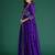Purple embroidered silk kurta trouser set