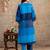 Multicolor printed pure cotton kurta trouser set