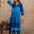 Multicolor printed pure cotton kurta trouser set