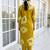Mustard printed pure cotton kurta trouser set