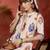Peach printed pure cotton kurta trouser set