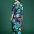 Black printed pure cotton kurta trouser set