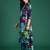 Black printed pure cotton kurta trouser set