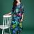Black printed pure cotton kurta trouser set