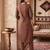 Brown printed pure cotton kurta trouser set