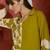 Green printed viscose rayon kurta trouser set