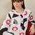 White printed pure cotton kurta trouser set