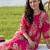 Pink printed pure cotton kurta trouser set