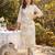 Beige printed pure cotton kurta trouser set