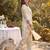 Beige printed pure cotton kurta trouser set
