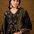 Women’s black poly chanderi floral self-design gown with trouser & dupatta | elegant ethnic party wear set